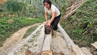 Húng Thị Thương-The journey to prepare to build a wooden house