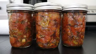 Pressure Canning My Oven Roasted Grape Tomatoes