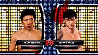 UFC Undisputed 3 Gameplay Brian Bowles vs Takeya Mizugaki (Pride)