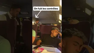 Inoxtag fuit les contrôleurs dans le train !!