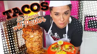 Tacos al pastor en un mini trompo/receta de Jalisco/Marisolpink