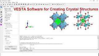 VESTA Tutorial for Creating Crystal Structures #VESTA_Software