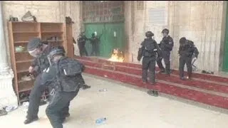 Zusammenstöße zwischen Palästinensern und israelischer Polizei in Jerusalem