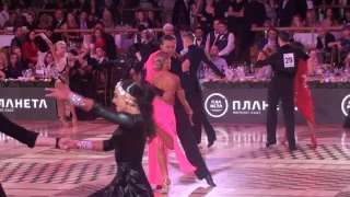 Pavel Zvychaynyy & Oxana Lebedew Rumba 1/8 Open WDC European Professional Latin Championship