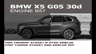 BMW G05 30d чип тюнинг stage1 + отключение AdBlue, flap и EGR / BMW G05 30d stage1 AdBlue off