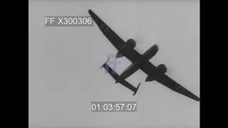 Heinkel He 219 Bomber, Taxiing, Taking Off & Landing - 300306X | Footage Farm Ltd