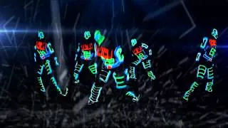 Крутое неоновое танцевальное световое шоу Киев Dancing light led show