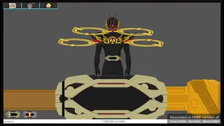 KAMEN RIDER GEATS FLASH BELT (SIMULATOR): KAMEN RIDER REGARD, REGARD OMEGA HENSHIN WITH FINISHER!!!!