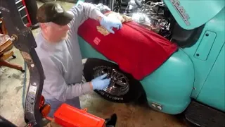 1949 GMC Truck, Installing knee action shocks, volume 7.