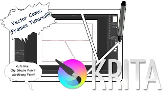 Krita Vector Comic Panel Tutorial