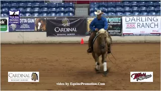 Wimpys Major Affair ridden by Josh Tishman  - 2015 Tulsa Reining Classic (Open Derby)