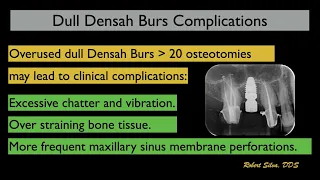 Dull Overused Versah® Densah® Burs complications