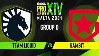 CS:GO - Gambit vs. Team Liquid [Vertigo] Map 2 - ESL Pro League Season 14 - Group D