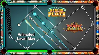 8 ball pool Animated Cues Level Max 🤯 in Berlin 50M And Mumbai 30M Coins