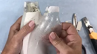 Mixing Water and Cement in a Bottle, be surprised what an easy idea!!!