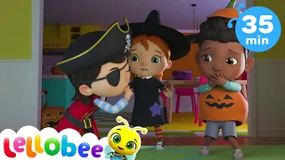 Knock Knock Trick or Treat Song - Happy Halloween ! + MORE | Lellobee | Kids Songs