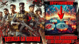 😱 BITCOIN Y CRIPTOMONEDAS CAEN CON FUERZA POR LA GUERRA 💥. 📈¿OPORTUNIDAD O MAS BAJADAS?📉