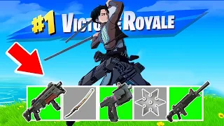 FAIRE TOP 1 SUR FORTNITE QUE AVEC DU STUFF VERT!!