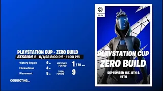 How I Qualified For The Playstation Cup Zero Build Finals