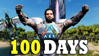 I Played 100 days of Ark Survival Ascended [slightly moded]