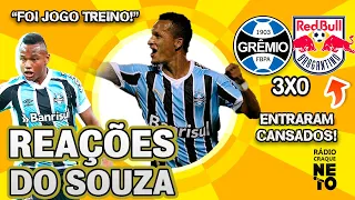 OLHA como o Souza reagiu a Grêmio 3x0 Bragantino pelo Brasileirão