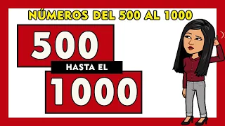 🌟Números del 500 al 1000 en letras en español I Spanish Numbers 500-1000