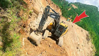 Building the WORLD'S MOST DANGEROUS Mountain Road with JUST an Excavator | Excavator Planet