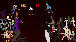 Indie Horror Game Vs Internet Horror Part 1 | Stick Nodes Animation