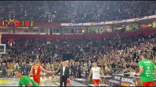 Partizan - Cedevita: Ulazak Željka Obradovića