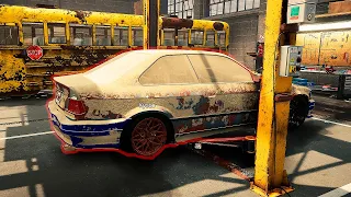 ШКОЛЬНИК РАЗБИЛ BMW E36 ОТЦА ! РЕМОНТИРУЕМ! - CAR MECHANIC SIMULATOR 2021