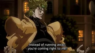 Jotaro Vs Dio but I changed the audio to Google translate text to speech