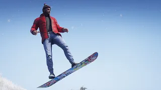 GTA V NaturalVision: Evolved ❄️ Winter Graphics Update ► GTA 5 Snowboarding | 4K RTX™ 3090