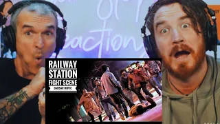 DARBAR MASS TRAIN STATION FIGHT SCENE REACTION | Rajnikanth