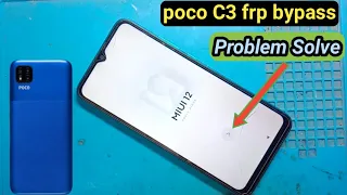 poco c3 frp bypass| poco MIUI 12 phone setup problem solve