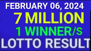 LOTTO RESULT TODAY FEBRUARY 6 2024 (6/42, 6/49, 6/58)
