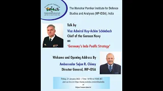 Talk by Vice Admiral Kay-Achim Schonbach, Chief of the German Navy | 21 January 2021