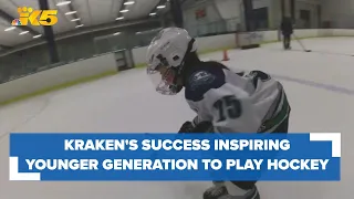 This year's Kraken success inspires young players to hit the ice