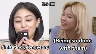 How TWICE *reacts* upon their renewal and Jeongyeon getting embarrassed from it