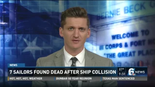 7 sailors found dead after ship collision