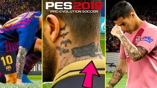 PES 2019 | All Players Realism Details Tattoos ft. Messi, Coutinho, Beckham, Icardi | Fujimarupes