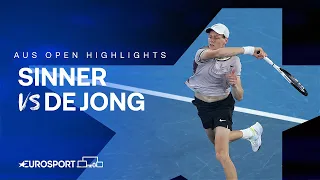 Jannik Sinner v Jesper De Jong | Round Two | Australian Open 2024 Highlights 🇦🇺