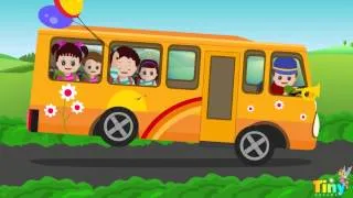 The Wheels on the Bus Go Round and Round | English Nursery Rhymes |  Musicfor Children | Kids Songs