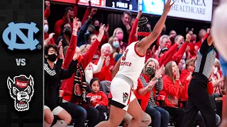 North Carolina vs. NC State Women's Basketball Highlights (2021-22)