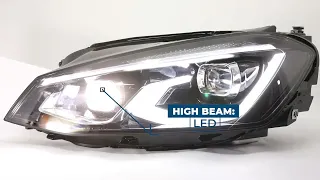 Headlights VW Golf 7 in Dynamic VW Golf 8 look