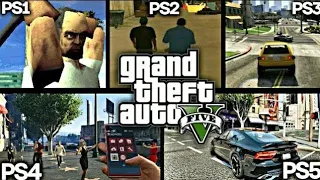 GTA 5 GAMEPLAY GRAPHICS COMPARISON PS1 VS PS2 VS PS3 VS PS4 VS PS5