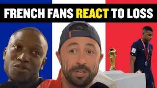 French fans REACT as they LOSE the 2022 World Cup Final on penalties to Argentina 😔