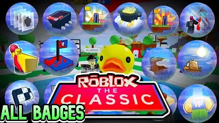 Roblox: "The Classic" Event - How to Get ALL Badges in THE CLASSIC HUB