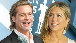 How Brad Pitt & Jennifer Aniston's REUNITED Backstage At SAG Awards 2020