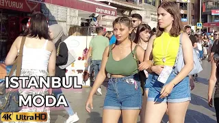 Türkiye 🇹🇷 Asian Side Of Istanbul Moda ,Walking Tour 🌞 22 Jul 2022 [4K UHD fbs60]