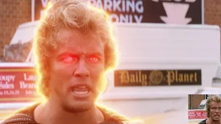 Superman IV New Nuclear Man Glowing Solar Aura Effect And Glowing Eyes